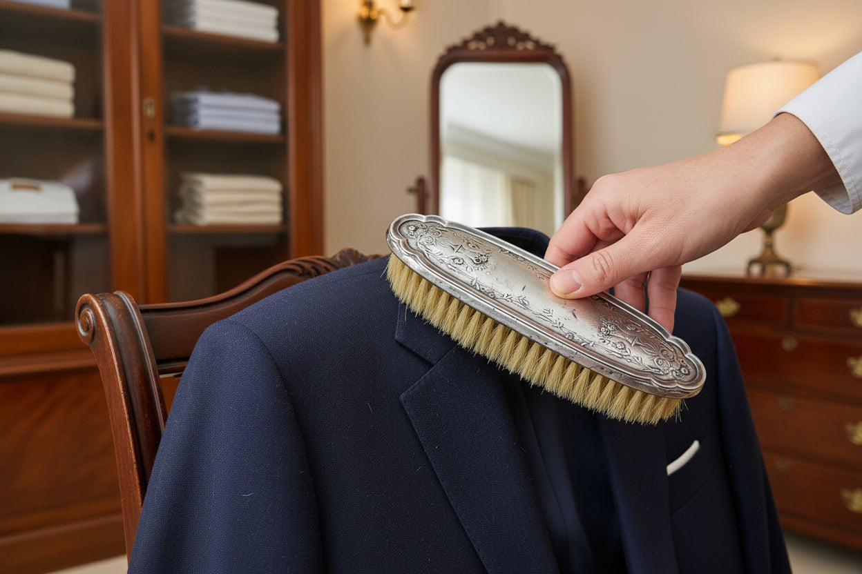 Antique Sterling Silver Clothes Brush – Birmingham 1919 – Antiekhuys