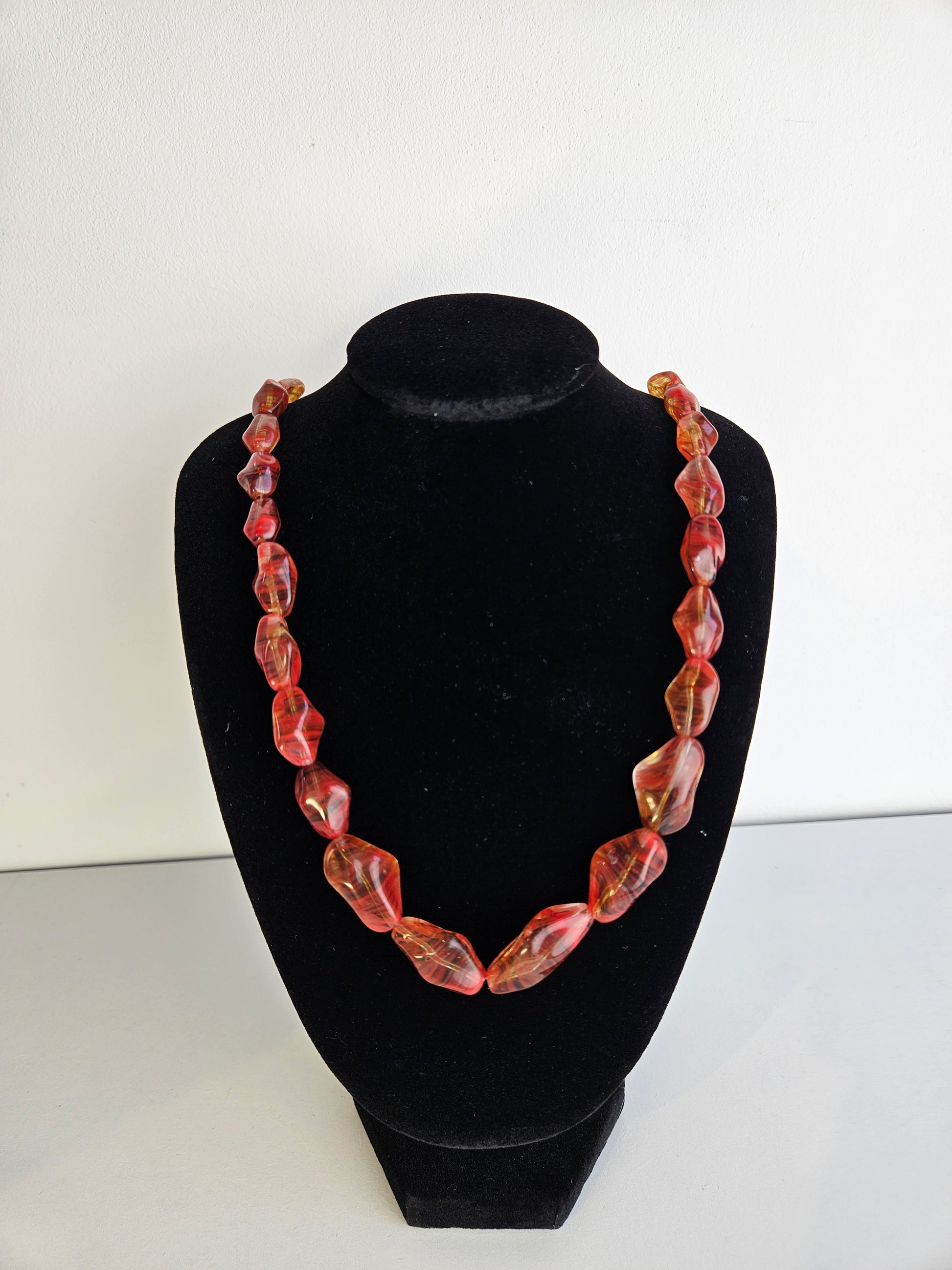 Vintage Murano glazen ketting uit Italië – Handgemaakte Venetiaanse glaskunst