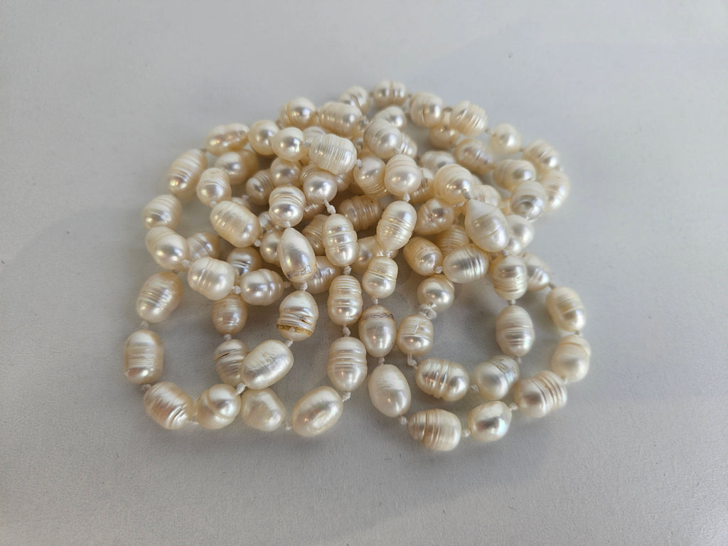 Witte Parelketting – Klassieke Ketting -  60 cm - Parels