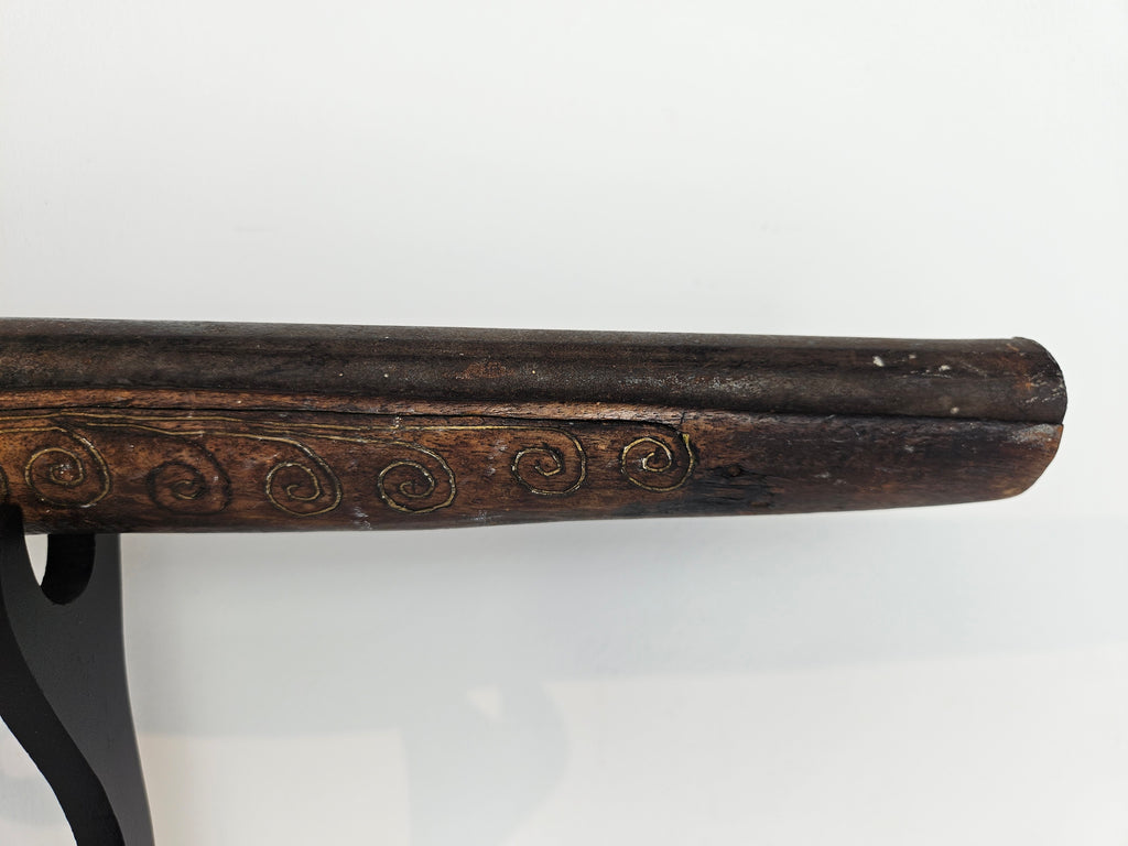 Ottoman-style flintlock pistol with metal inlay - Handmade - circa 18th century