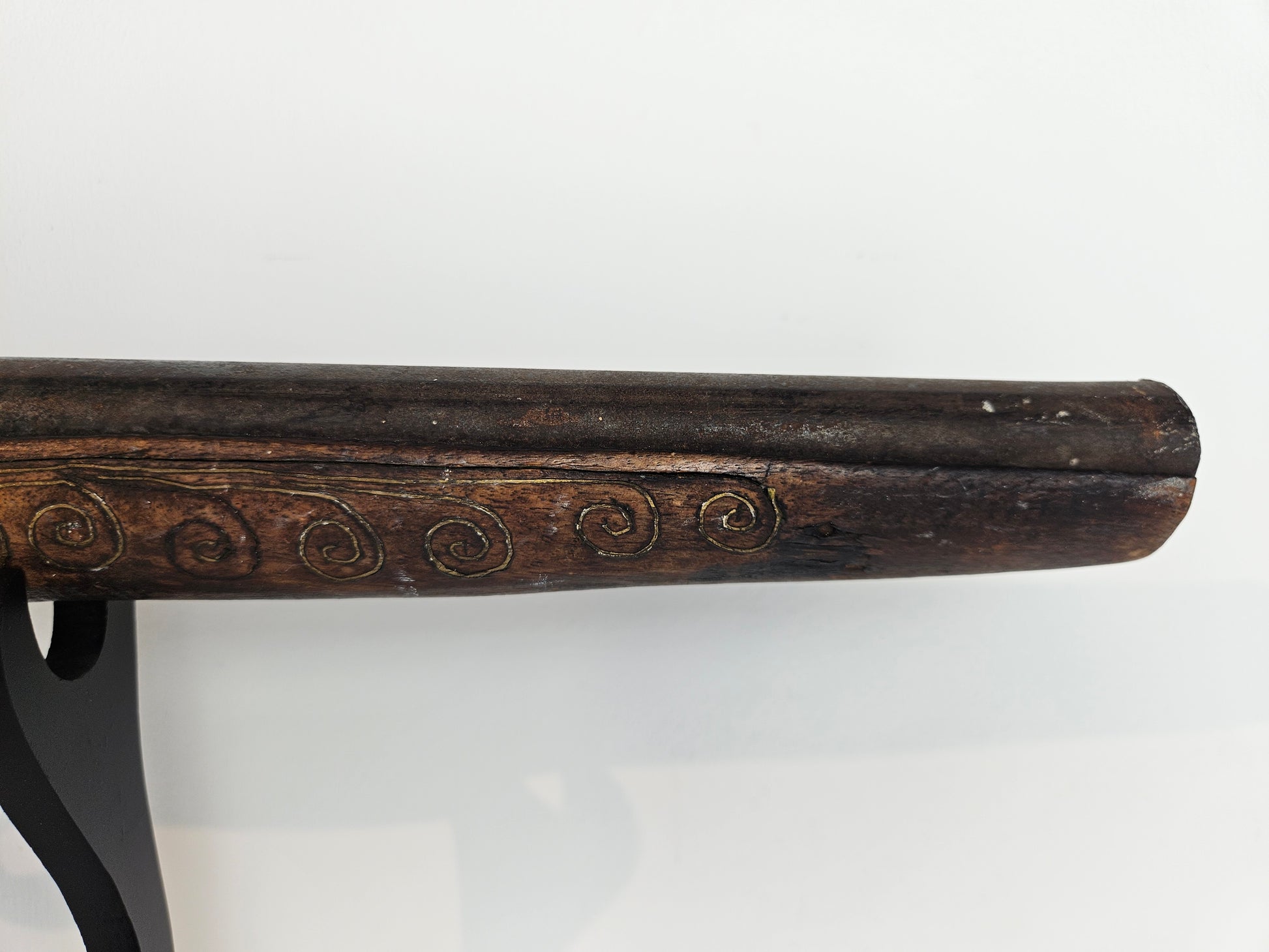 Ottomaans stijl vuursteenpistool met metalen inleg - Handgemaakt - circa 18e eeuw