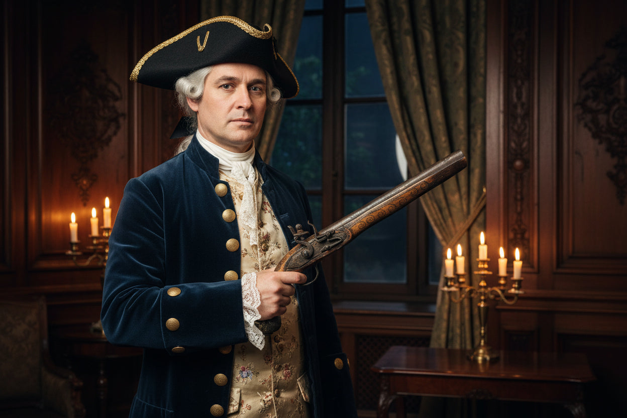 Vuursteen pistool uit de 18 eeuw.