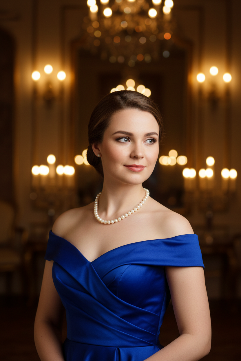 Vintage Elegantie: Faux Parelketting met Zilveren Bol Slot