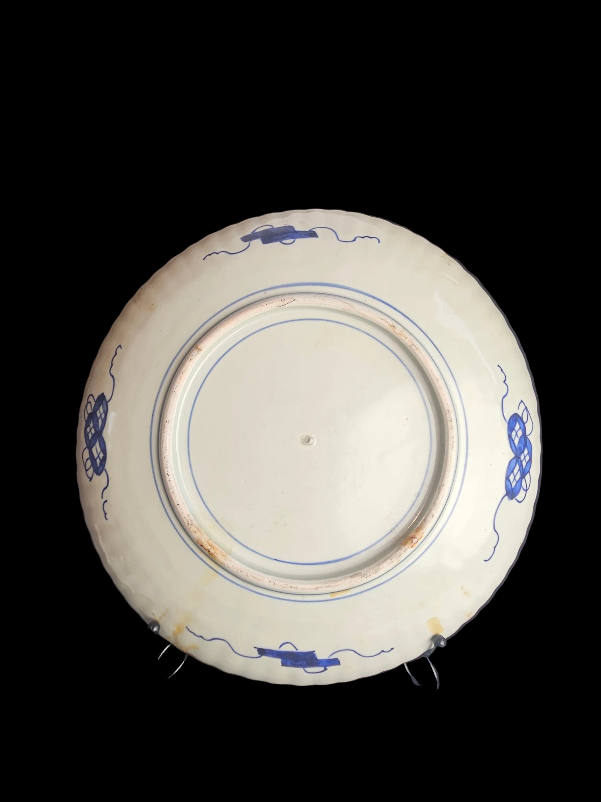 Antiek Japans Imari porselein bord (19e eeuw) – rijk gedecoreerd – Ø 31 cm