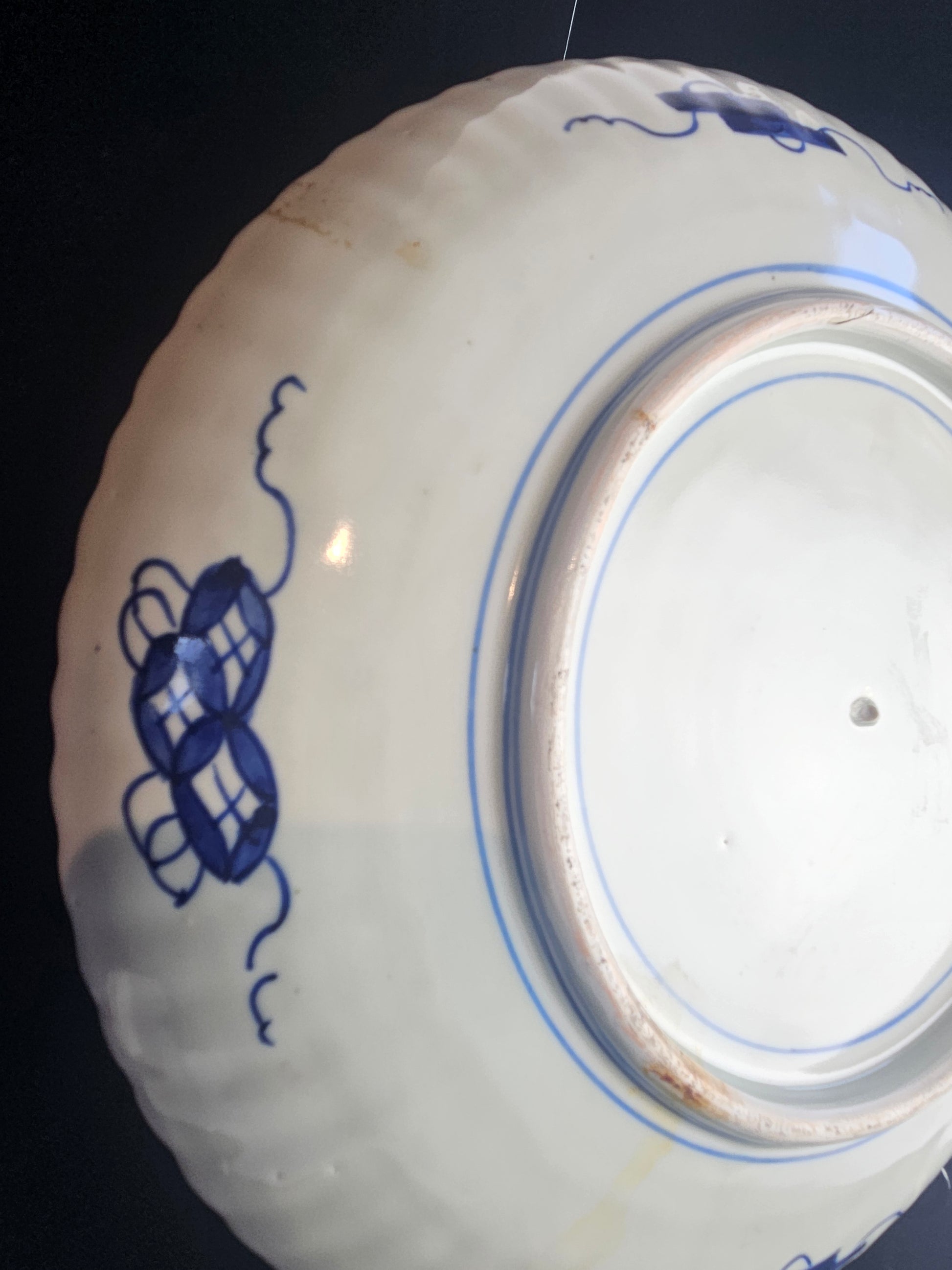 Antiek Japans Imari porselein bord (19e eeuw) – rijk gedecoreerd – Ø 31 cm