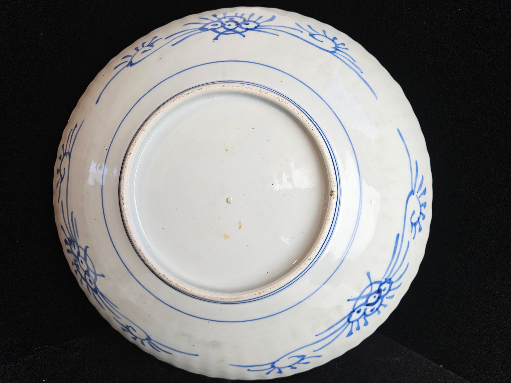 Groot Antiek Japans Imari Porseleinen Bord (Ø 30,5 cm) – Meiji-periode, 19e Eeuw