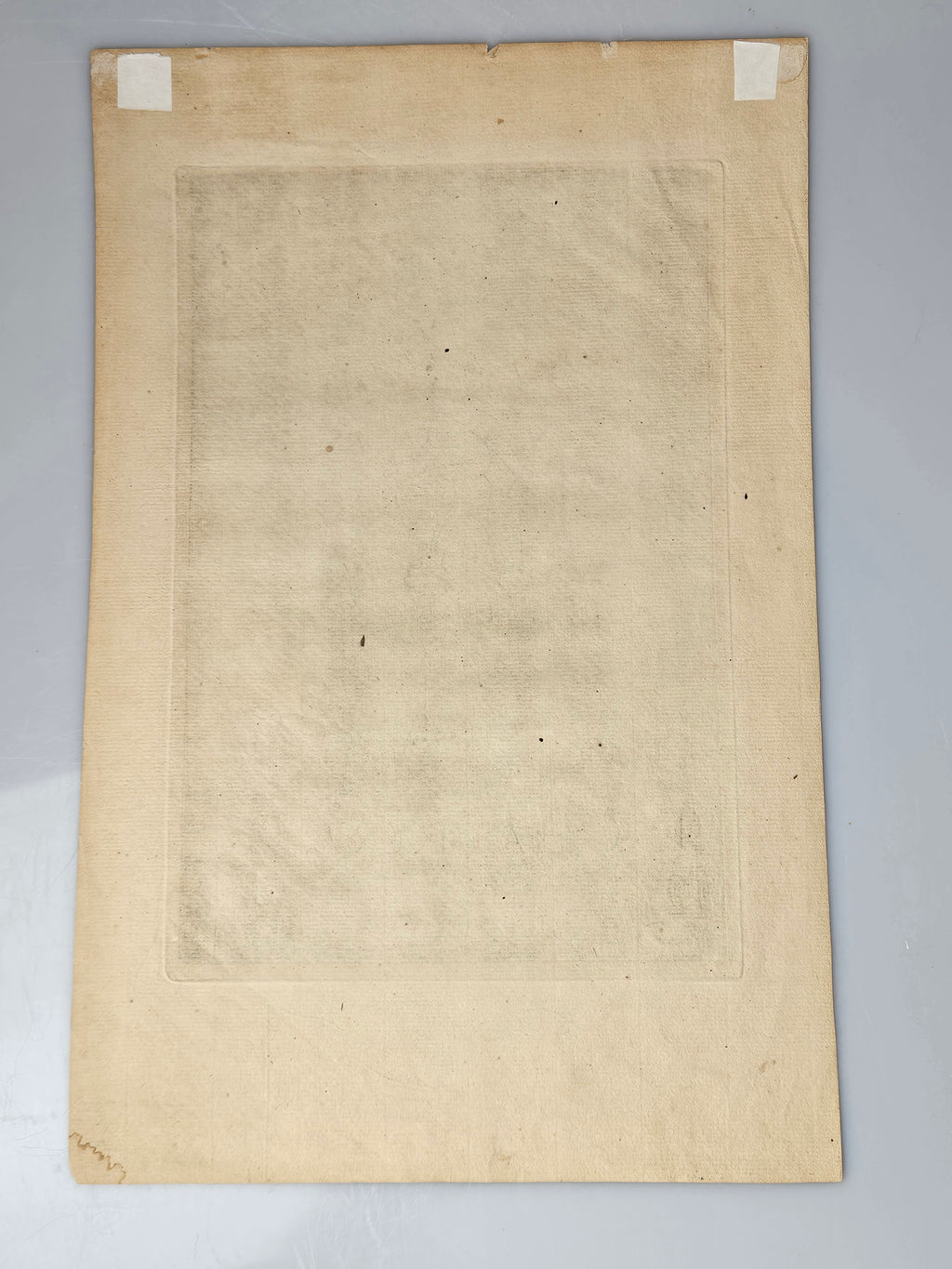 18e-eeuwse kopergravure “De Waag” – Amsterdam Dam – uitgave I. Tirion (1760–1767)
