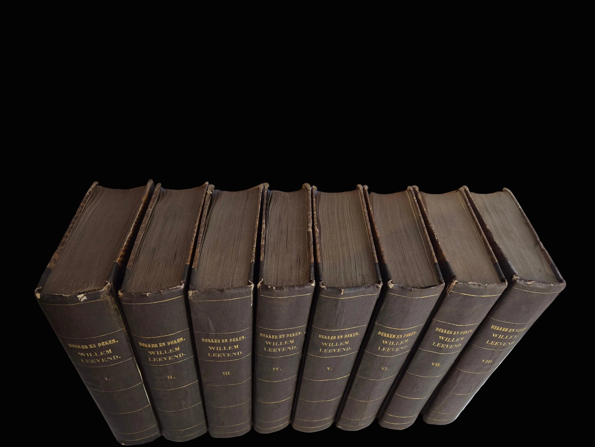 Wolff & Deken – Historie van den Heer Willem Leevend – Complete 8-delige eerste uitgave (1784–1785) – Met Ex Libris van Frits Lugt