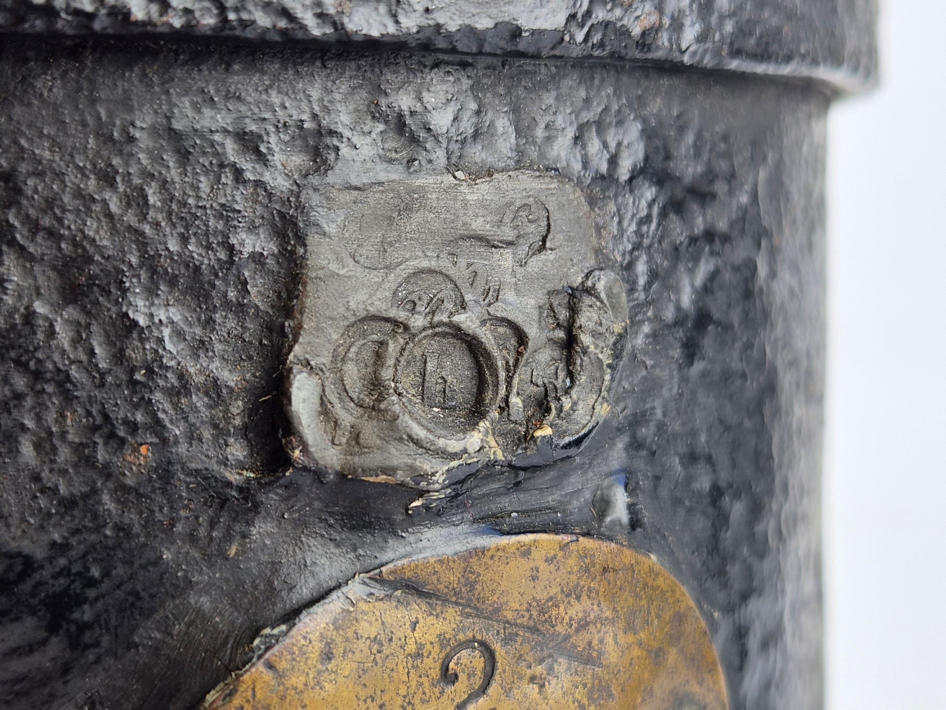 Antieke Geijkte IJzeren Inhoudsmaat – 2 Liter – Nederlandse Handelsmaat - Middelburg