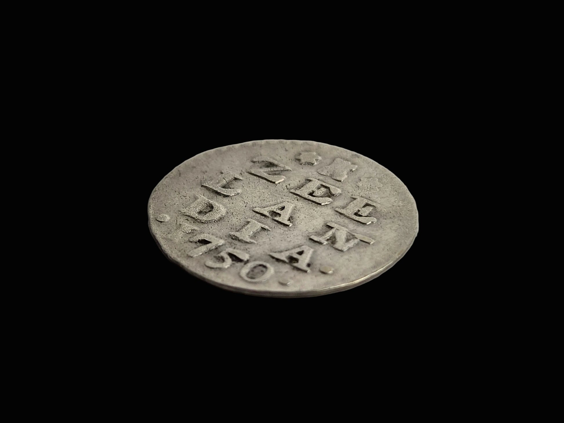 Antieke Zilveren 2 Stuiver Zeeland 1750 (Dubbele Wapenstuiver) – Originele Circulatiemunt
