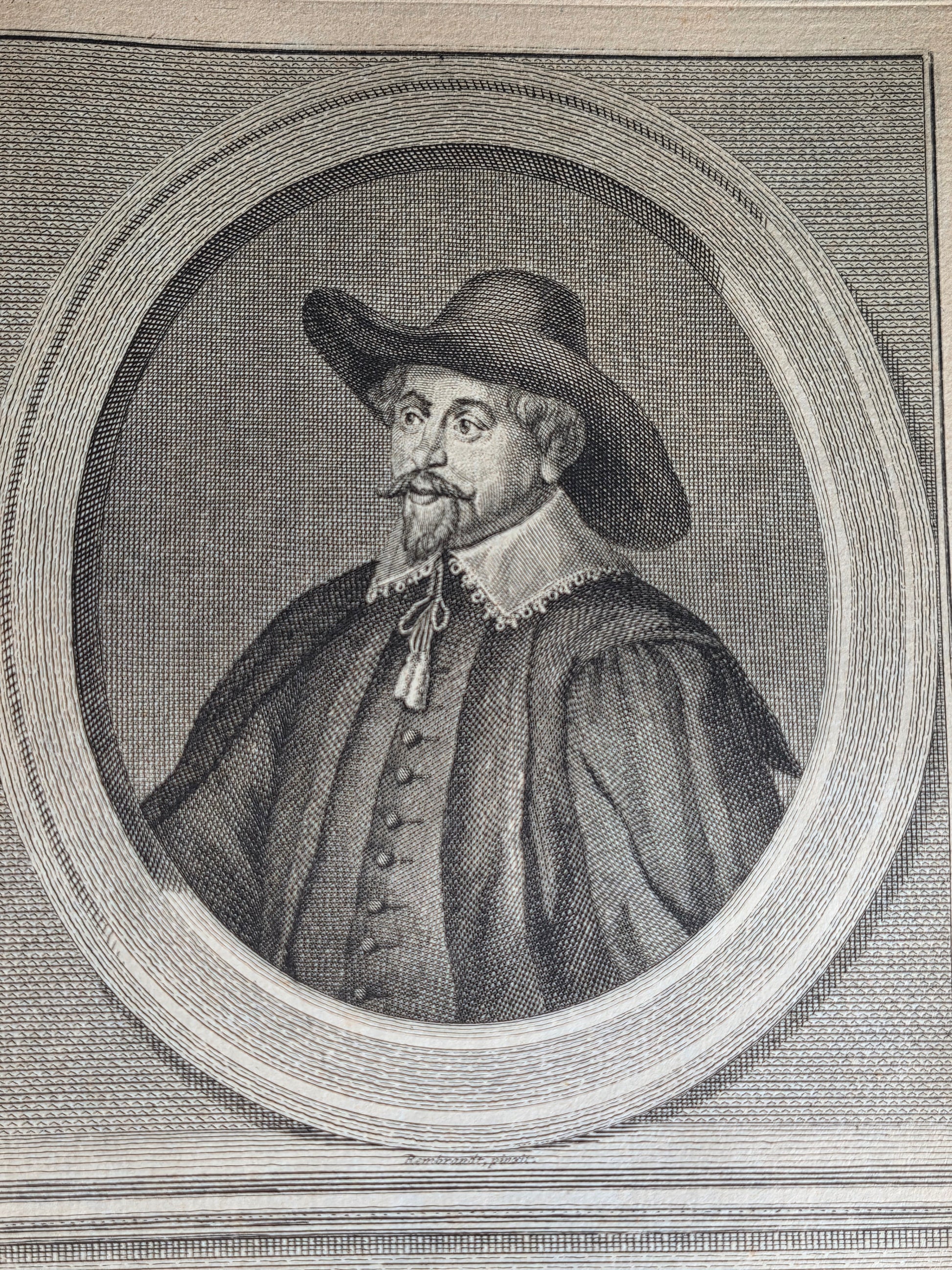 Originele 18e-eeuwse Kopergravure van Dr. Nicolaes Tulp | Burgemeester van Amsterdam