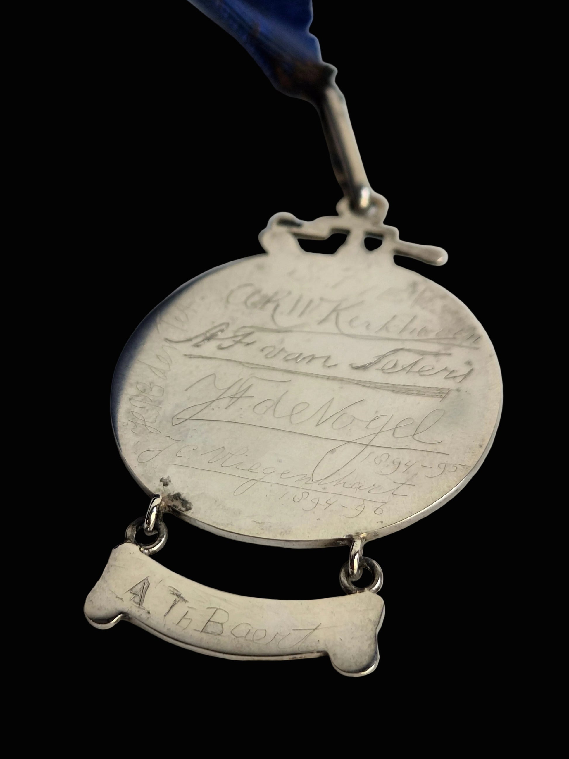 Antieke Zilveren Fietsmedaille D.S.V.C. (1894-1895) | Van Kempen Zilver