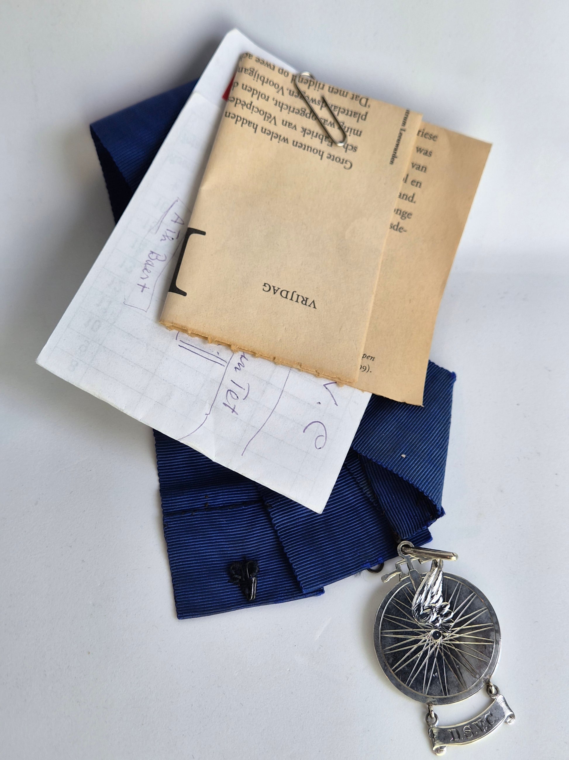 Antieke Zilveren Fietsmedaille D.S.V.C. (1894-1895) | Van Kempen Zilver