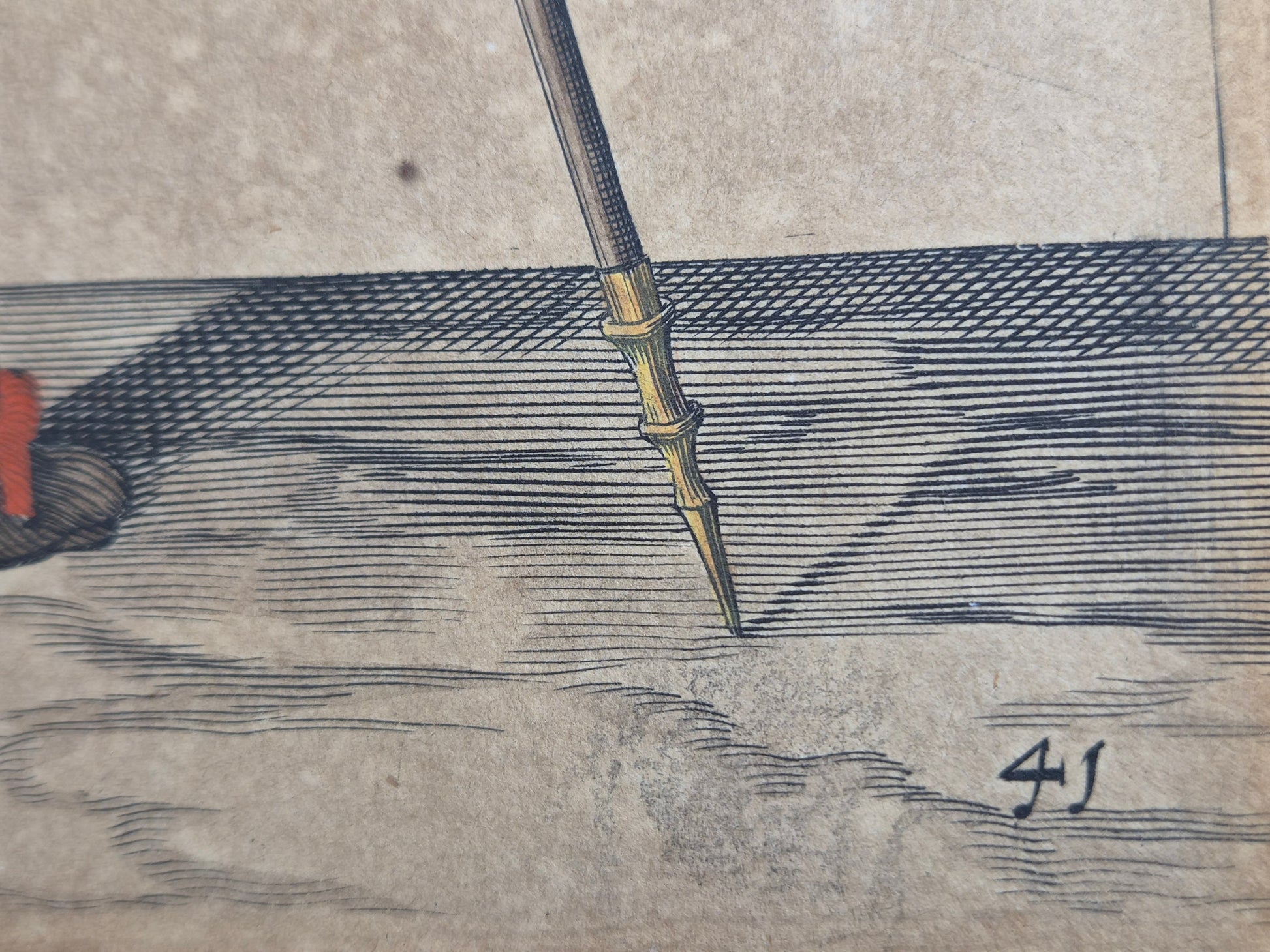 Antieke 17e-eeuwse Gravure Musketier – Jacob de Gheyn II (1607) | Ingelijst