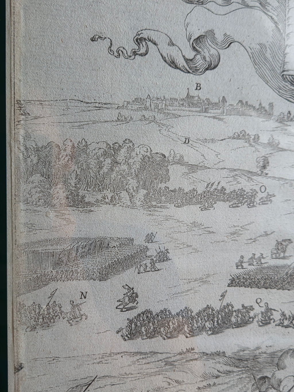 Zeventiende-eeuwse Gravure: Slag op de Mookerheide (1574) – Johann Wilhelm Baur