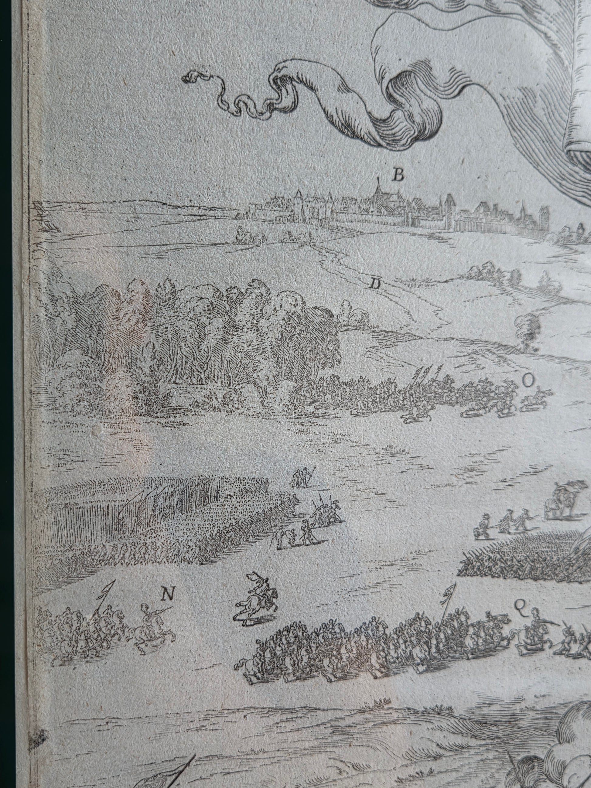 Zeventiende-eeuwse Gravure: Slag op de Mookerheide (1574) – Johann Wilhelm Baur