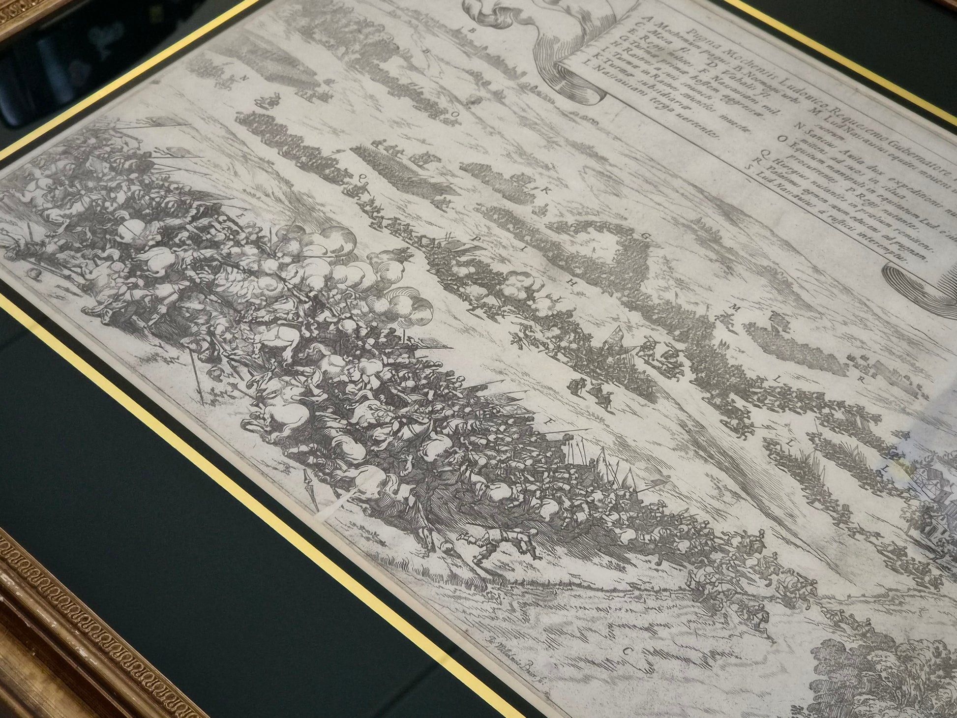 Zeventiende-eeuwse Gravure: Slag op de Mookerheide (1574) – Johann Wilhelm Baur