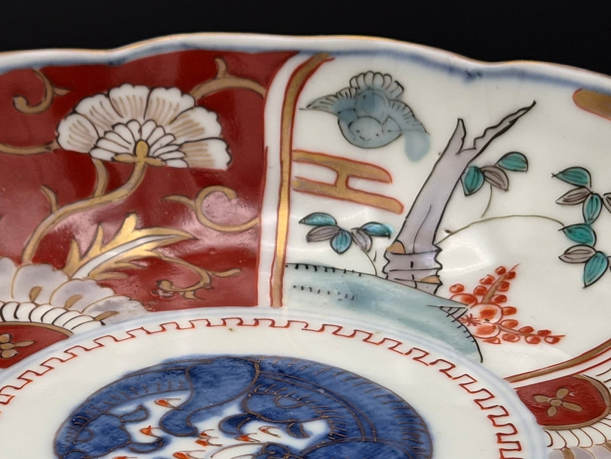 Antieke Japanse Imari Mukōzuke (向付) – Ø 15,3 cm – Arita Porselein – Edo / Vroege Meiji ca. 1850–1880