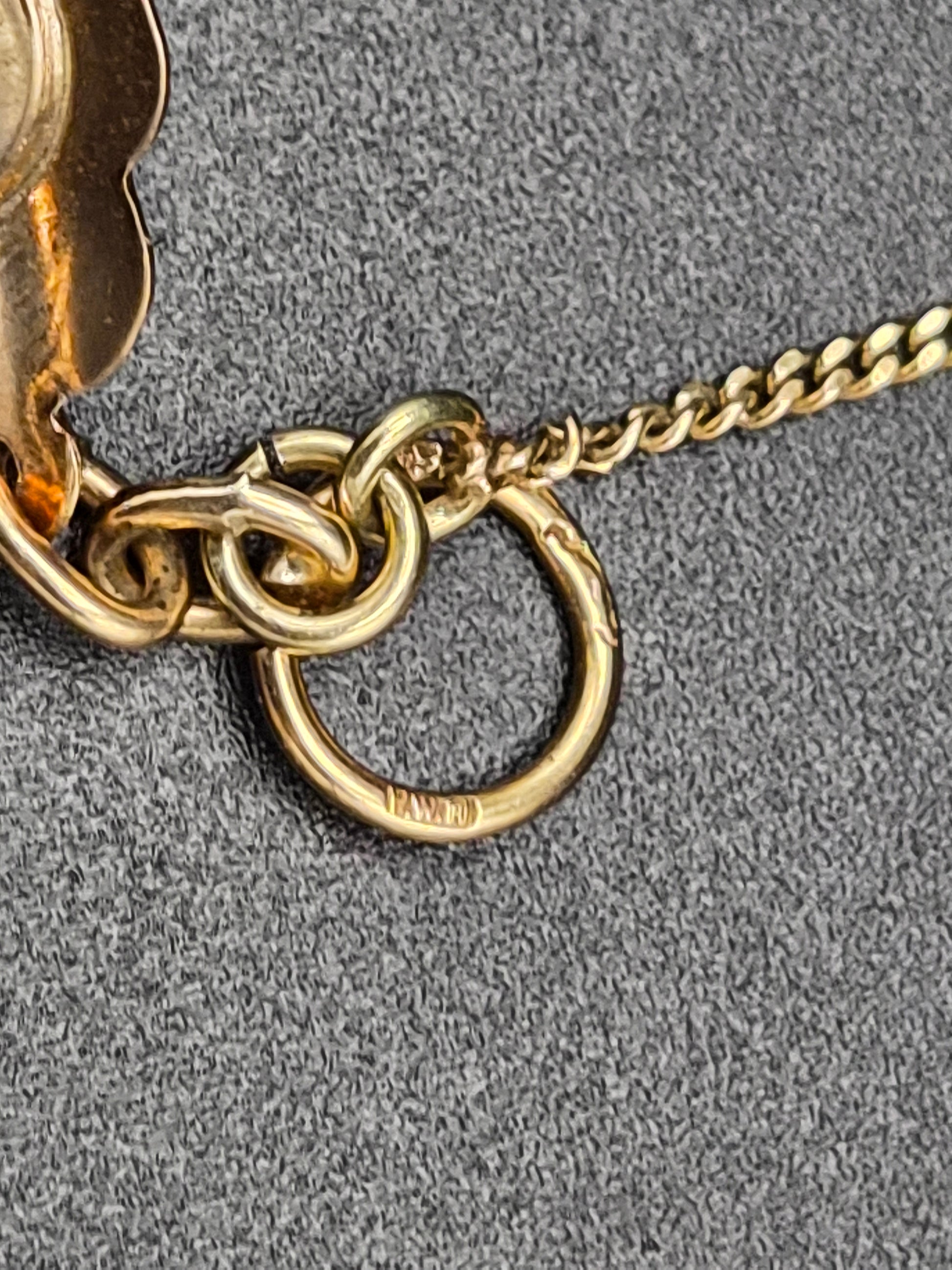 14 Karaat Gouden Collier met Gefacetteerde Granaten – 42 cm – 27,13 gram – Meester P. Walsweer (Sneek)