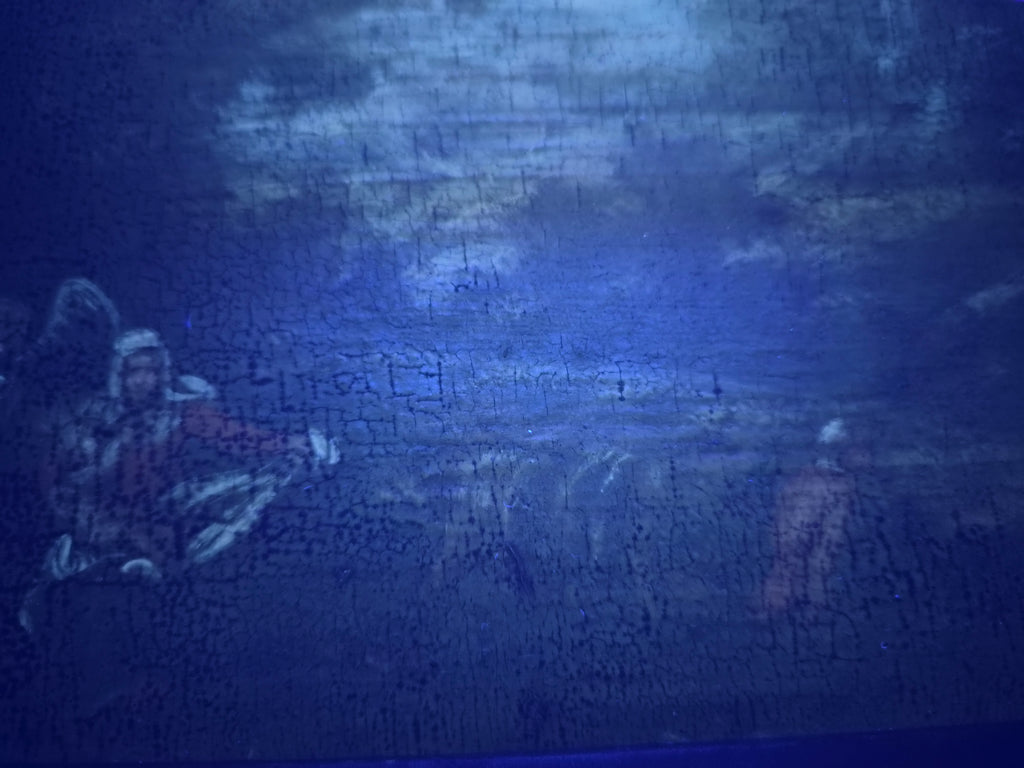 Origineel 17e-Eeuws Italianiserend Landschap (Hollandse School) – Vlucht naar Egypte