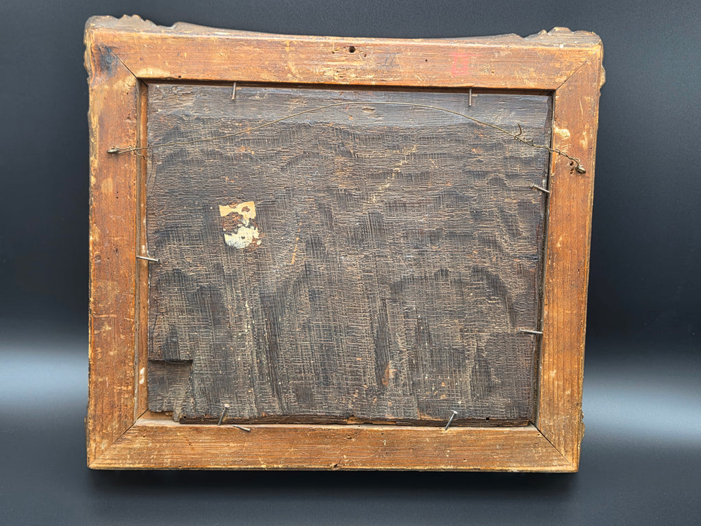 Origineel 17e-Eeuws Italianiserend Landschap (Hollandse School) – Vlucht naar Egypte