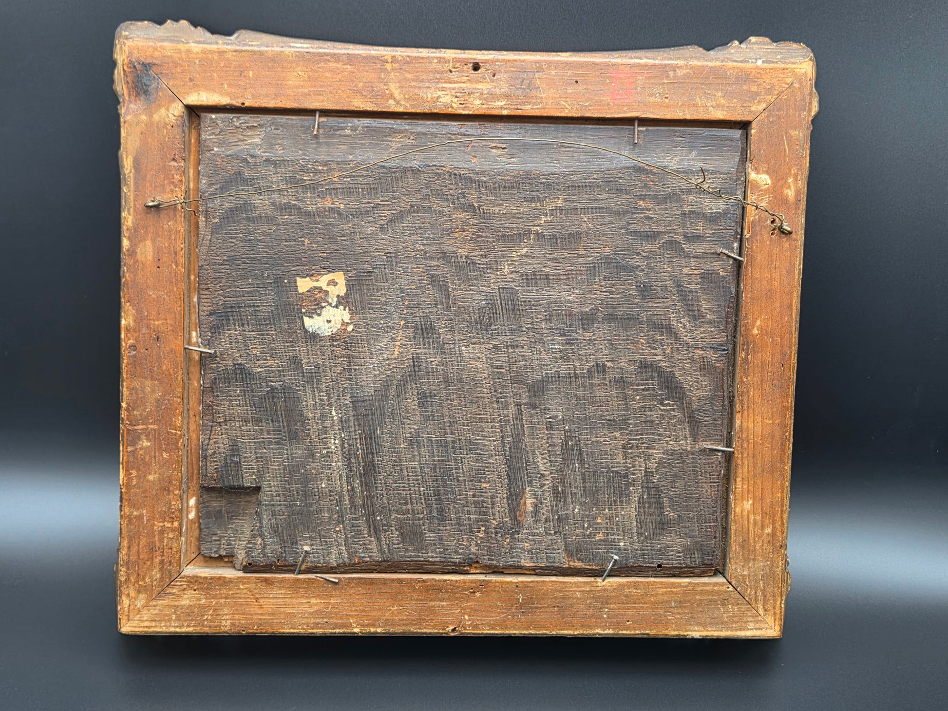 Origineel 17e-Eeuws Italianiserend Landschap (Hollandse School) – Vlucht naar Egypte