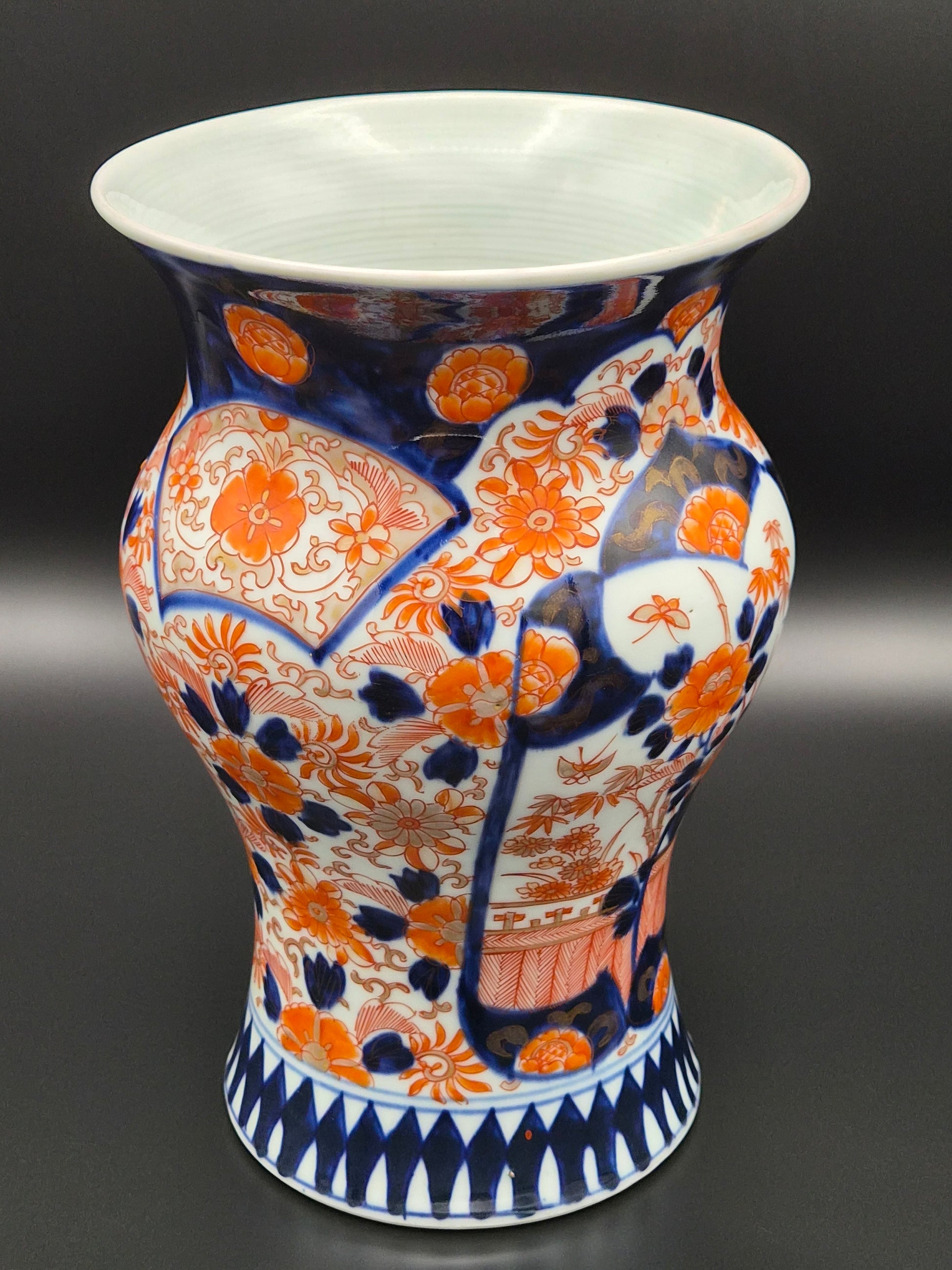Antieke Japanse Imari Baluster Vaas 26,5 cm | 19e Eeuw
