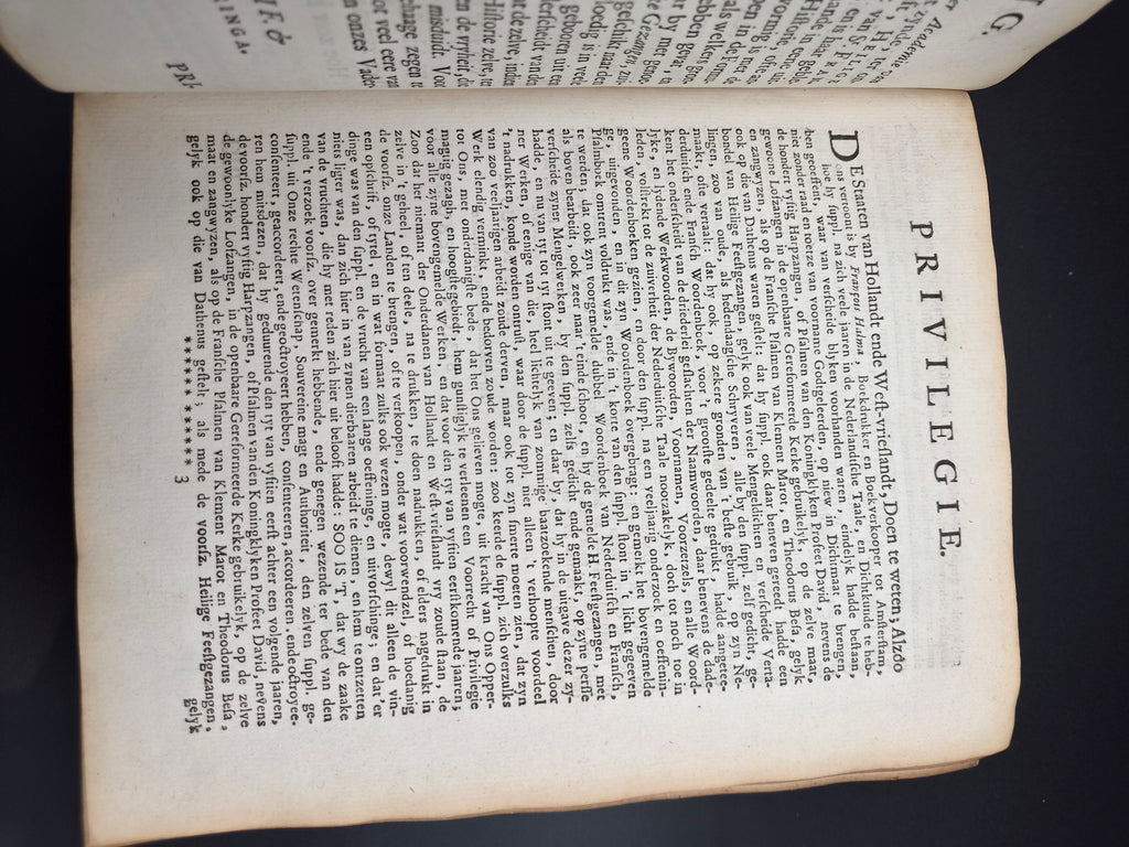 Antiek Boek 1718 - F. Halma: Heilige Feestgezangen - Luxe Blindgestempeld Perkament / Stamped Vellum Binding - ~30 Gravures - Lamsvelt & Doesburgh