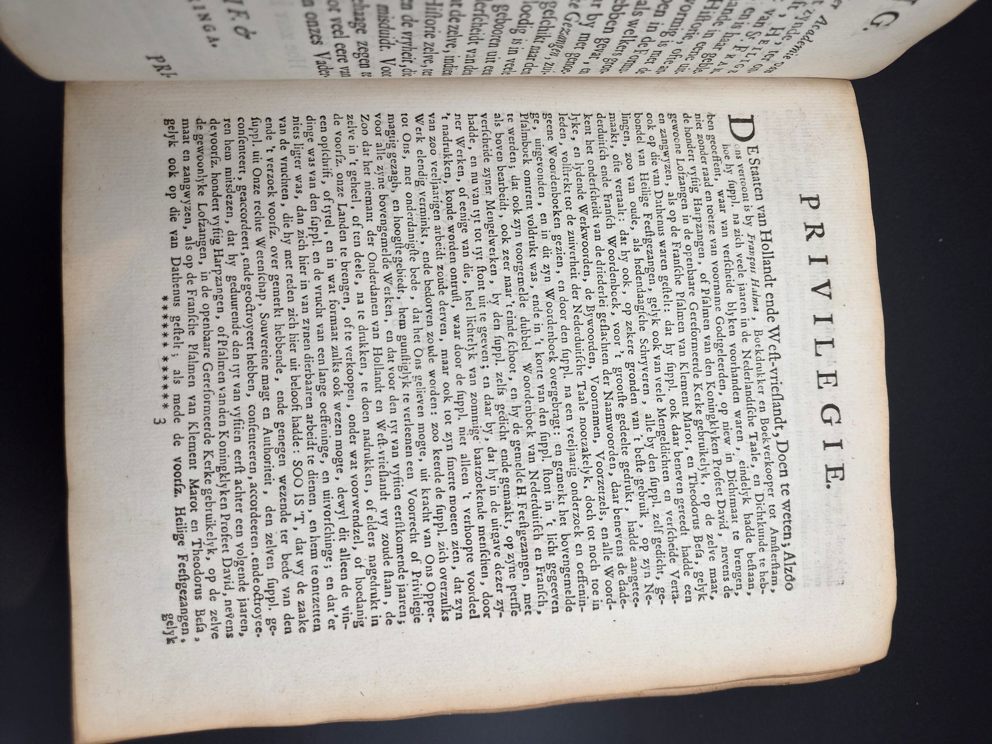 Antiek Boek 1718 - F. Halma: Heilige Feestgezangen - Luxe Blindgestempeld Perkament / Stamped Vellum Binding - ~30 Gravures - Lamsvelt & Doesburgh