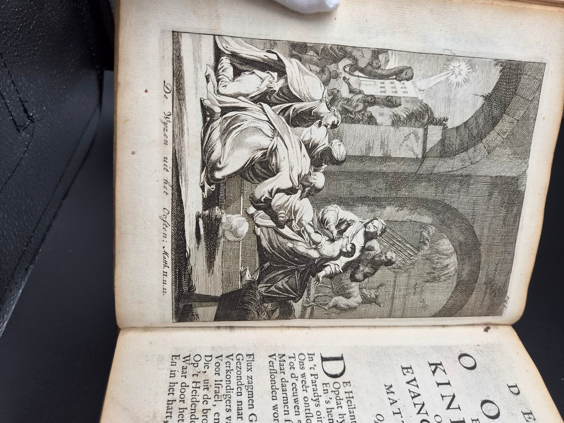 Antiek Boek 1718 - F. Halma: Heilige Feestgezangen - Luxe Blindgestempeld Perkament / Stamped Vellum Binding - ~30 Gravures - Lamsvelt & Doesburgh