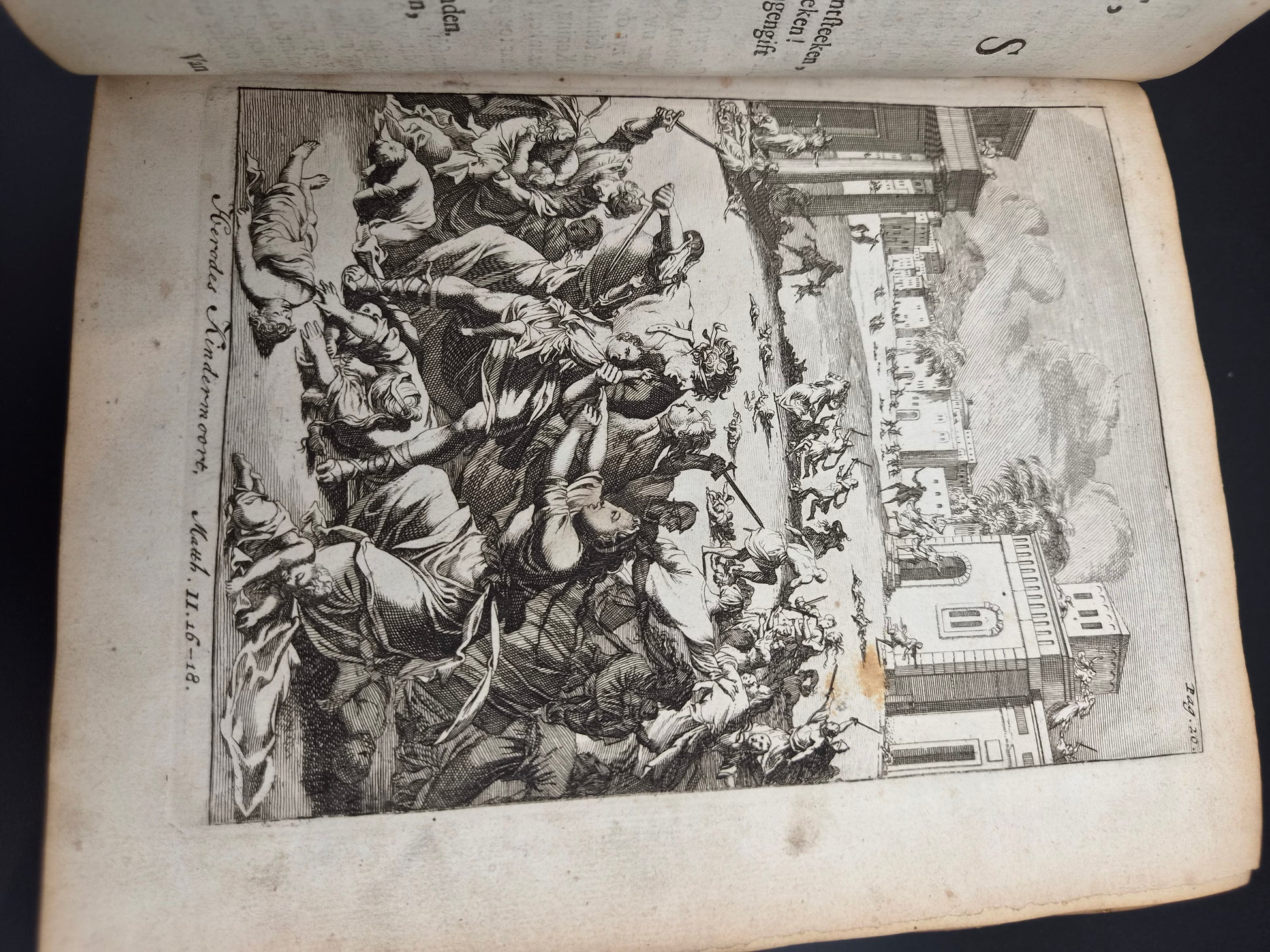Antiek Boek 1718 - F. Halma: Heilige Feestgezangen - Luxe Blindgestempeld Perkament / Stamped Vellum Binding - ~30 Gravures - Lamsvelt & Doesburgh
