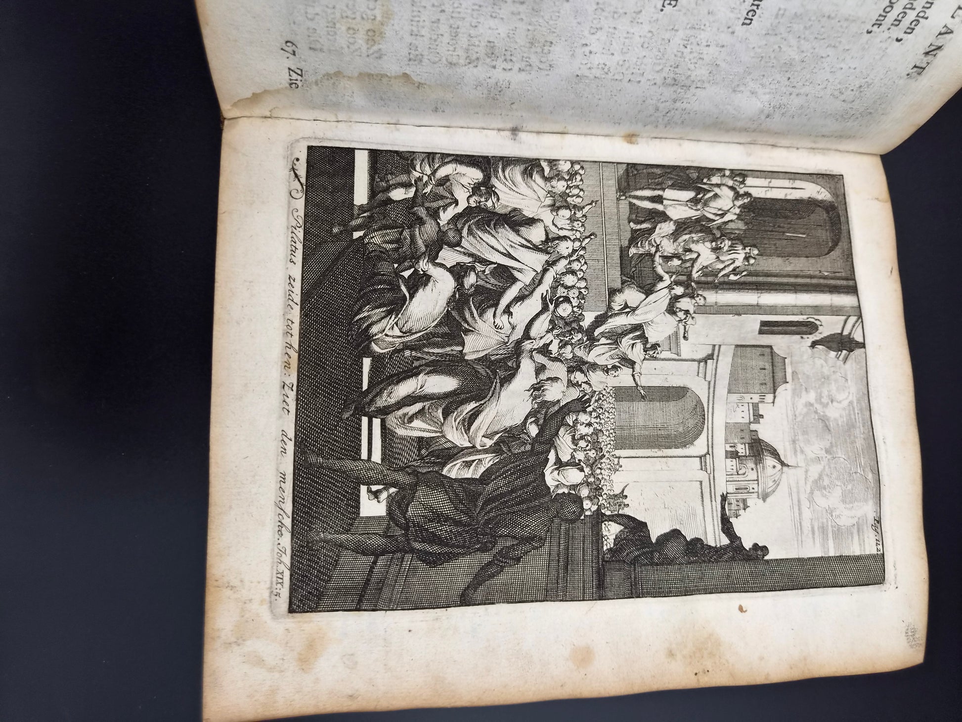 Antiek Boek 1718 - F. Halma: Heilige Feestgezangen - Luxe Blindgestempeld Perkament / Stamped Vellum Binding - ~30 Gravures - Lamsvelt & Doesburgh