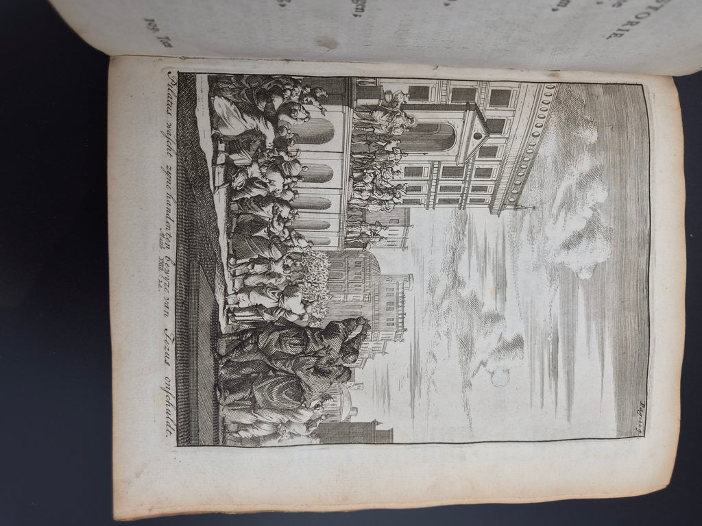 Antiek Boek 1718 - F. Halma: Heilige Feestgezangen - Luxe Blindgestempeld Perkament / Stamped Vellum Binding - ~30 Gravures - Lamsvelt & Doesburgh