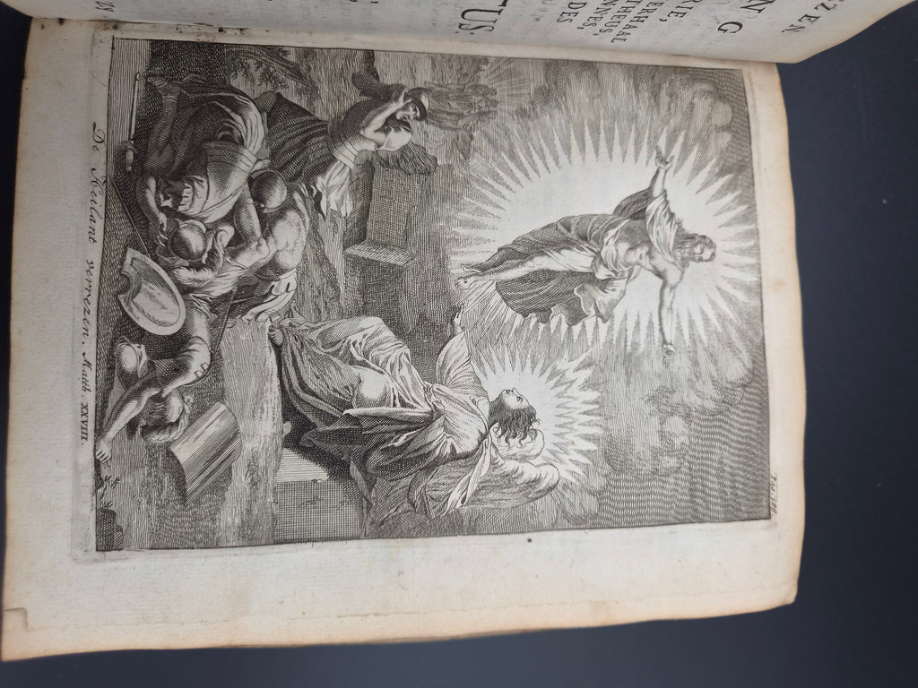 Antiek Boek 1718 - F. Halma: Heilige Feestgezangen - Luxe Blindgestempeld Perkament / Stamped Vellum Binding - ~30 Gravures - Lamsvelt & Doesburgh