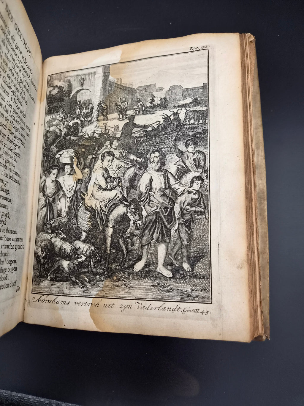 Antiek Boek 1718 - F. Halma: Heilige Feestgezangen - Luxe Blindgestempeld Perkament / Stamped Vellum Binding - ~30 Gravures - Lamsvelt & Doesburgh