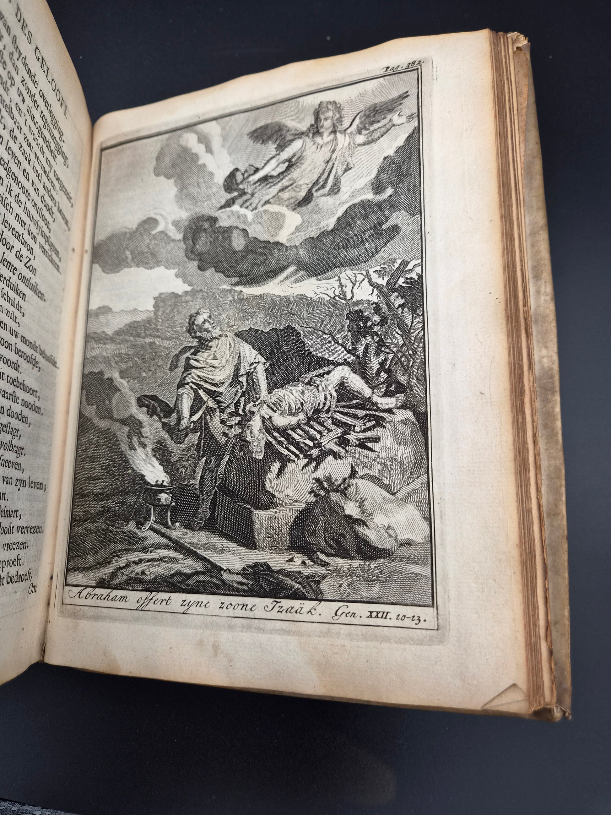 Antiek Boek 1718 - F. Halma: Heilige Feestgezangen - Luxe Blindgestempeld Perkament / Stamped Vellum Binding - ~30 Gravures - Lamsvelt & Doesburgh