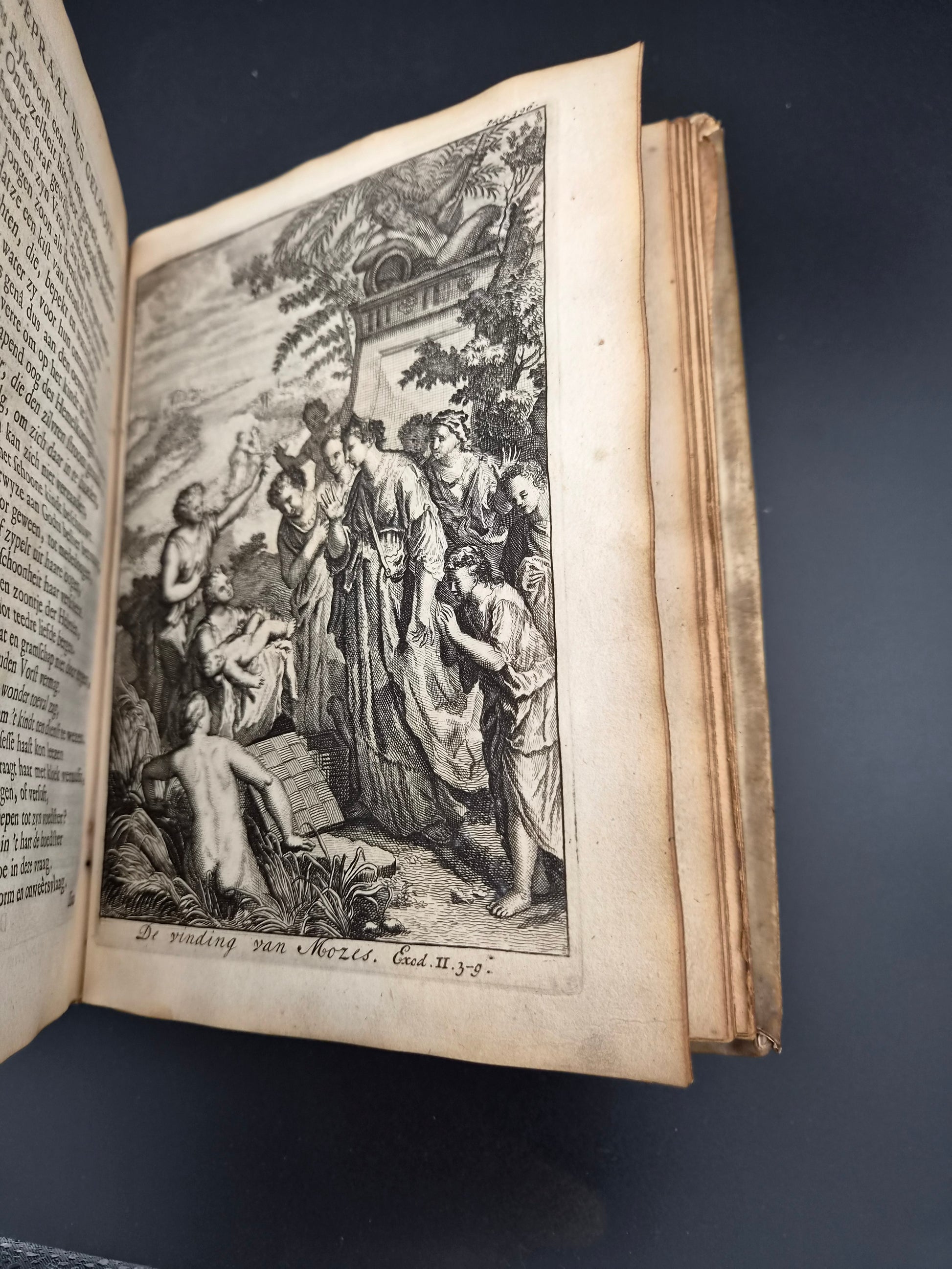 Antiek Boek 1718 - F. Halma: Heilige Feestgezangen - Luxe Blindgestempeld Perkament / Stamped Vellum Binding - ~30 Gravures - Lamsvelt & Doesburgh