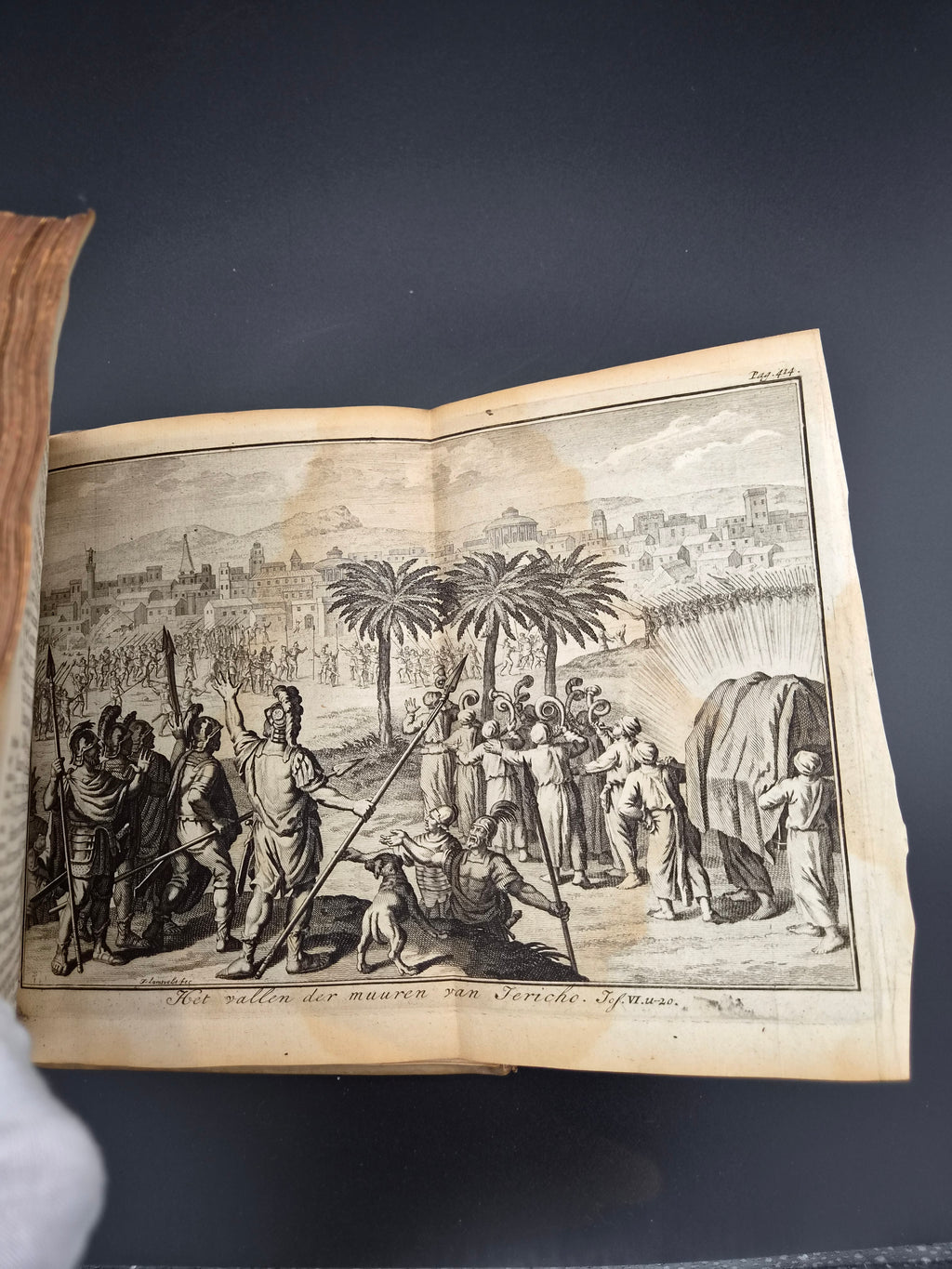 Antiek Boek 1718 - F. Halma: Heilige Feestgezangen - Luxe Blindgestempeld Perkament / Stamped Vellum Binding - ~30 Gravures - Lamsvelt & Doesburgh