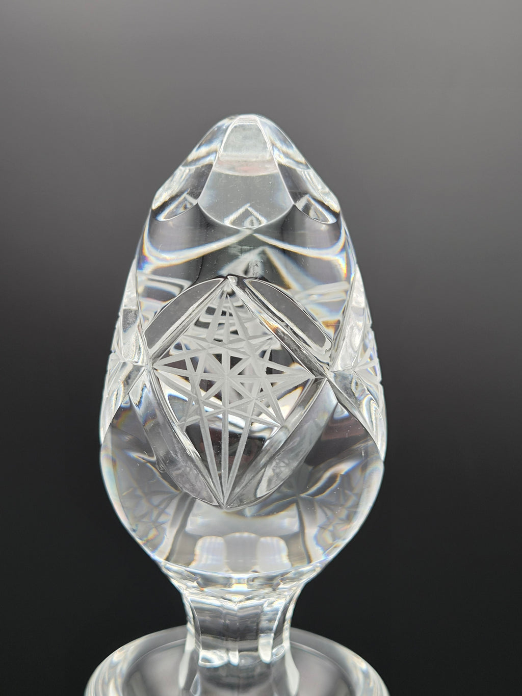 Originele Violetta Kristallen Decanteerkaraf met Stopper – Handgeslepen Loodkristal (39 cm)