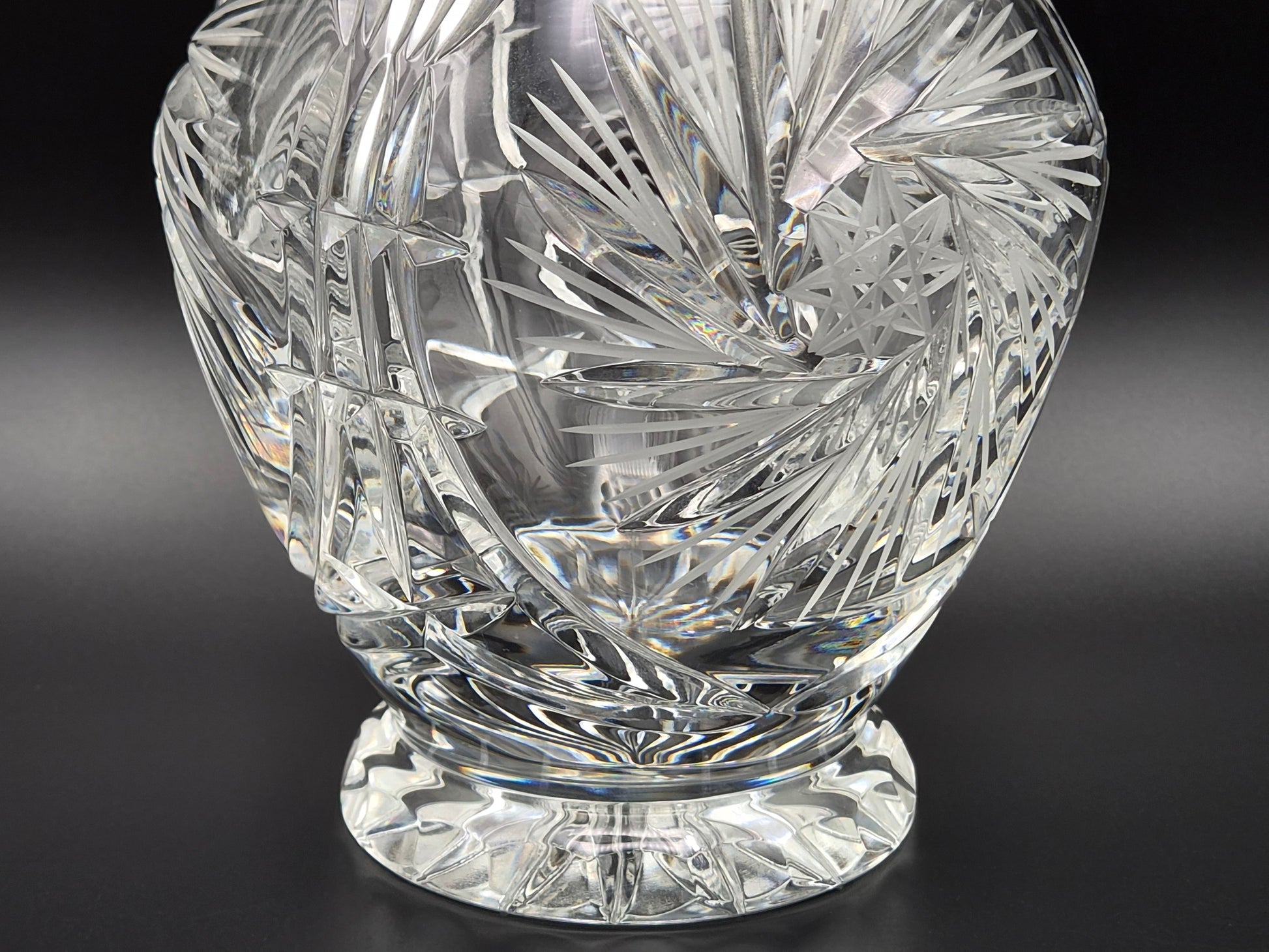 Originele Violetta Kristallen Decanteerkaraf met Stopper – Handgeslepen Loodkristal (39 cm)