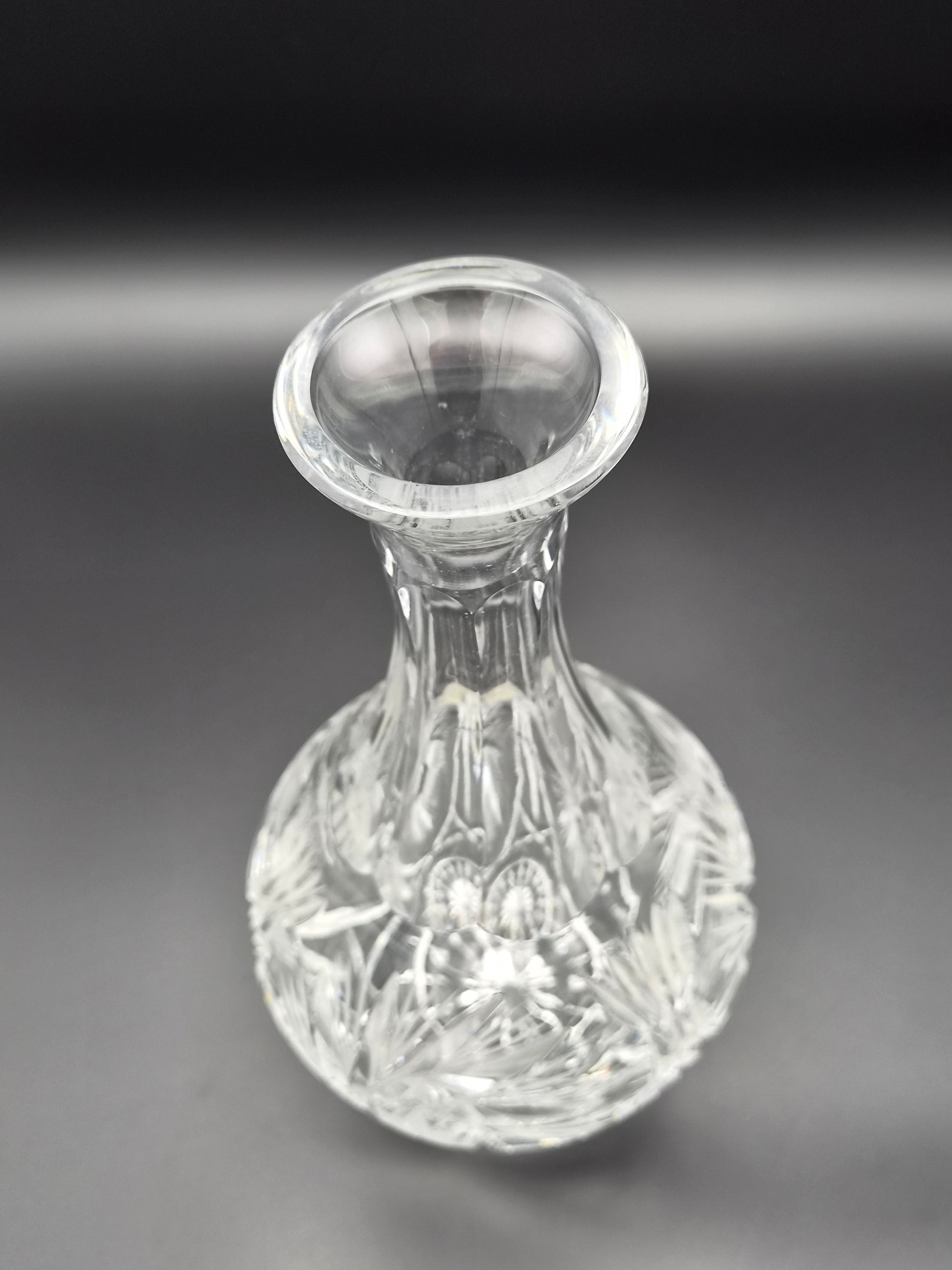 Originele Violetta Kristallen Decanteerkaraf met Stopper – Handgeslepen Loodkristal (39 cm)