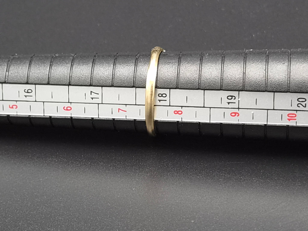 Vintage 14 Karaat Gouden Ring met Facetgeslepen Granaat – Maat 17,75 (56)