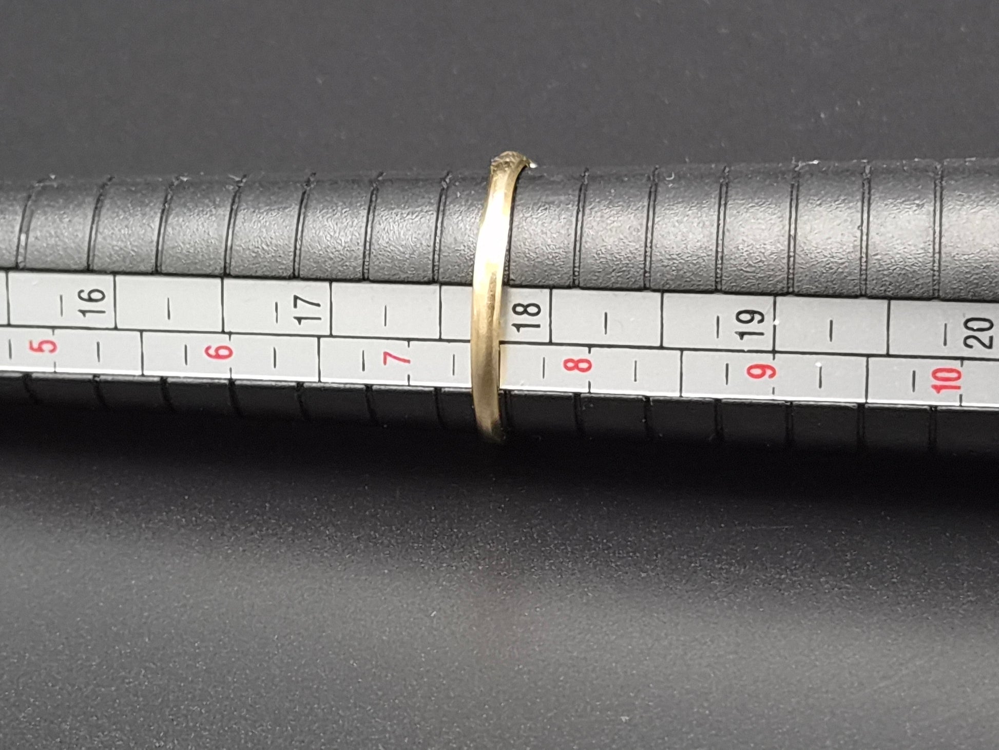 Vintage 14 Karaat Gouden Ring met Facetgeslepen Granaat – Maat 17,75 (56)