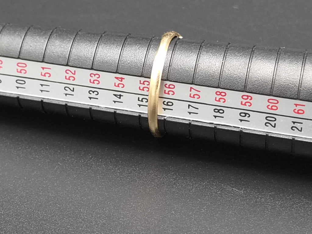 Vintage 14 Karaat Gouden Ring met Facetgeslepen Granaat – Maat 17,75 (56)
