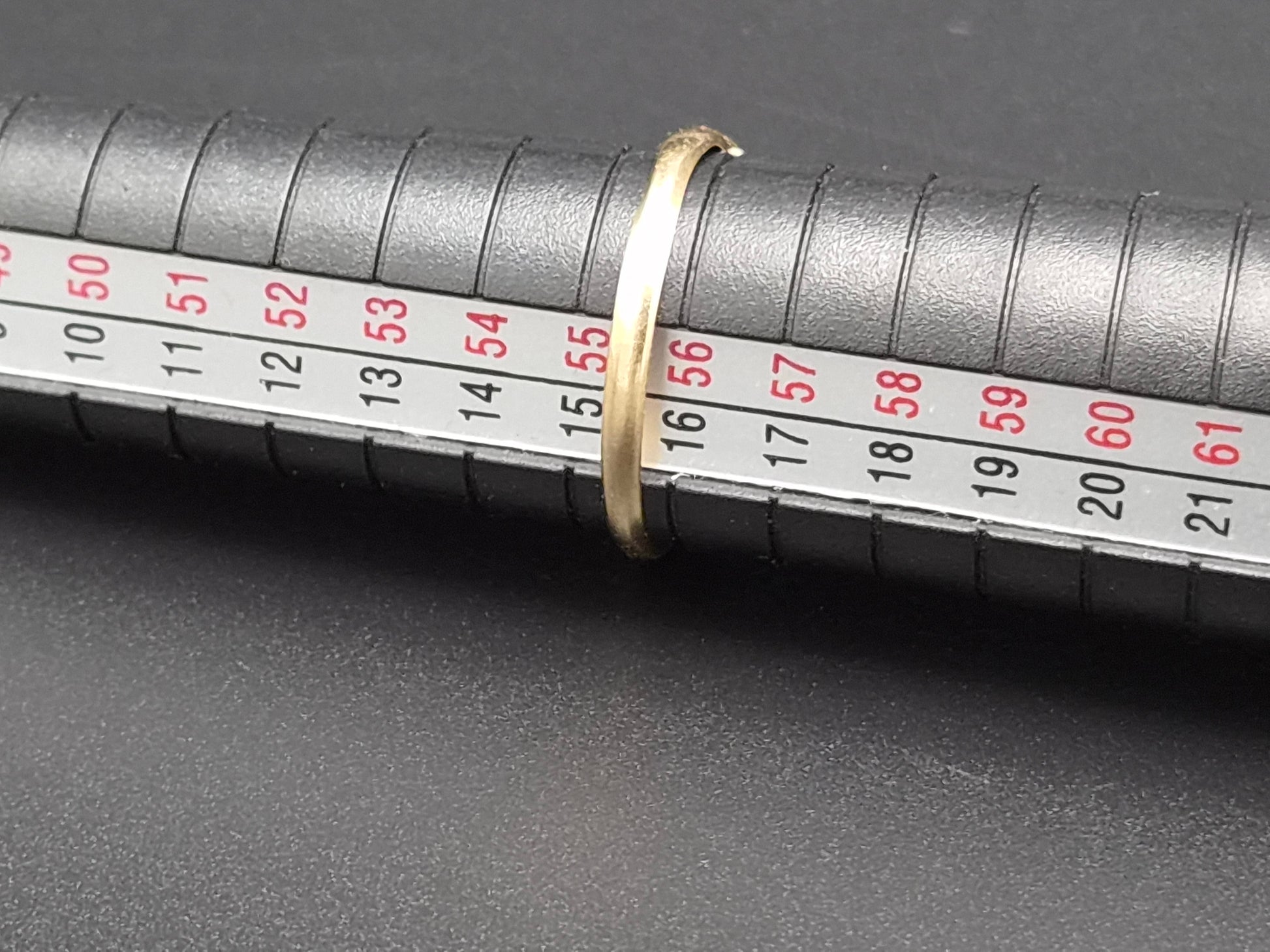 Vintage 14 Karaat Gouden Ring met Facetgeslepen Granaat – Maat 17,75 (56)