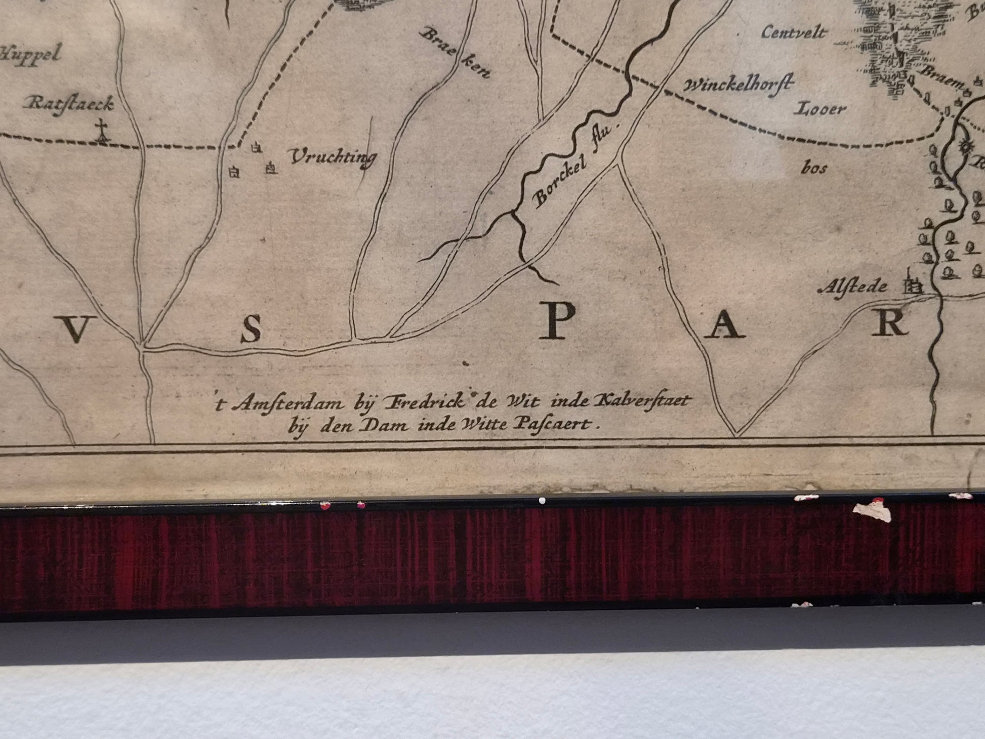 Antieke Kopergravure Graafschap Zutphen – Frederick de Wit (ca. 1680)