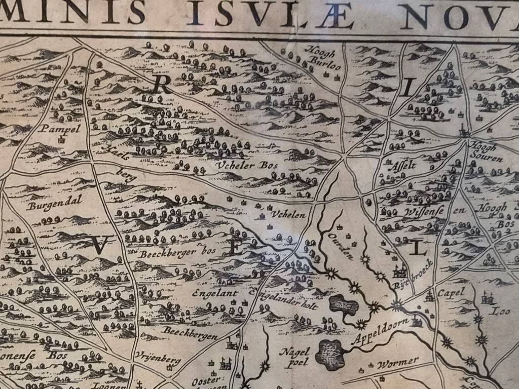 Antieke Kopergravure Graafschap Zutphen – Frederick de Wit (ca. 1680)