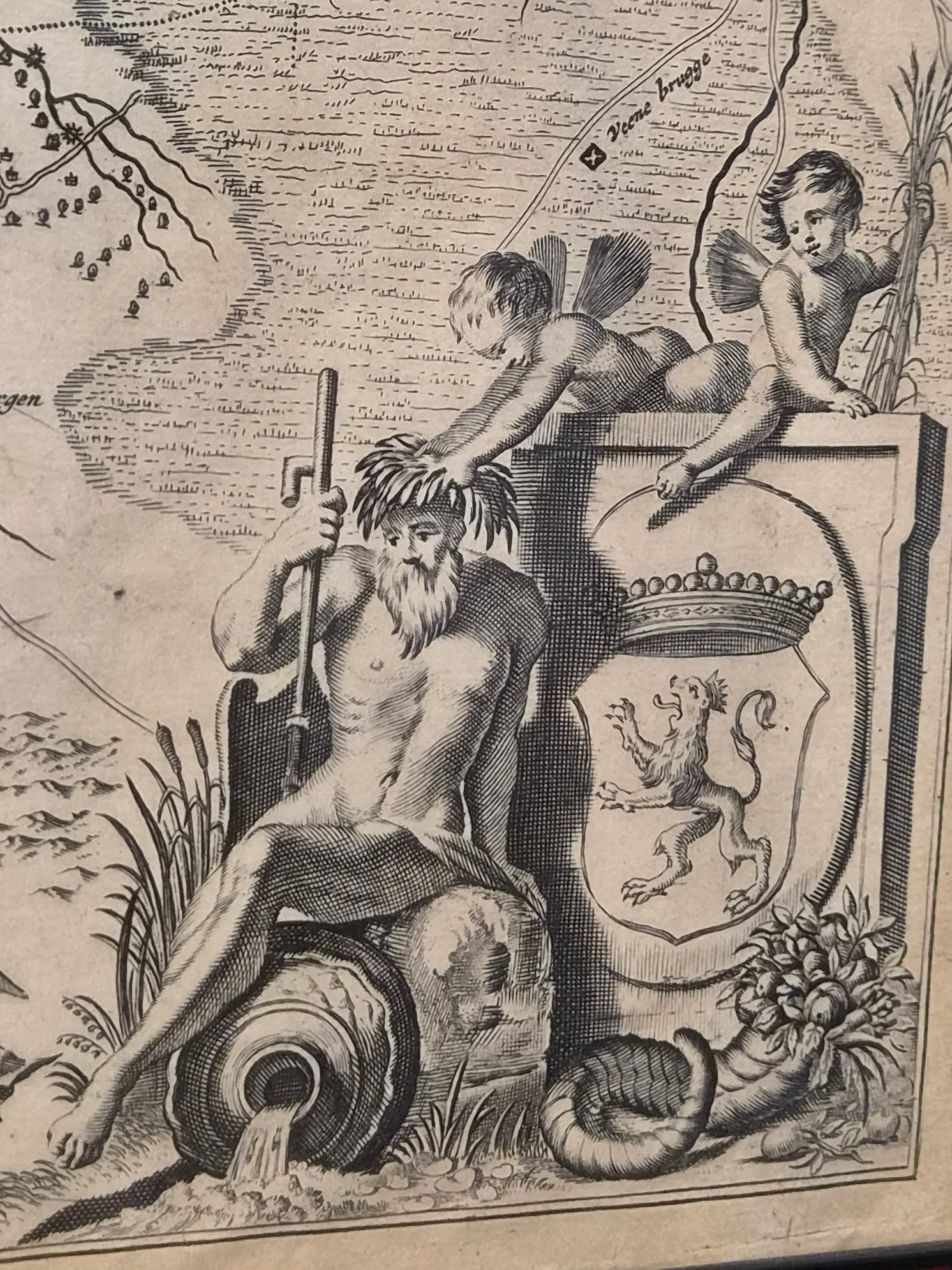 Antieke Kopergravure Graafschap Zutphen – Frederick de Wit (ca. 1680)
