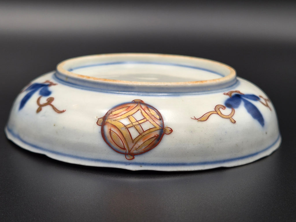 Antiek Japans Imari Porseleinen Schoteltje – Edo Periode – ø 12 cm
