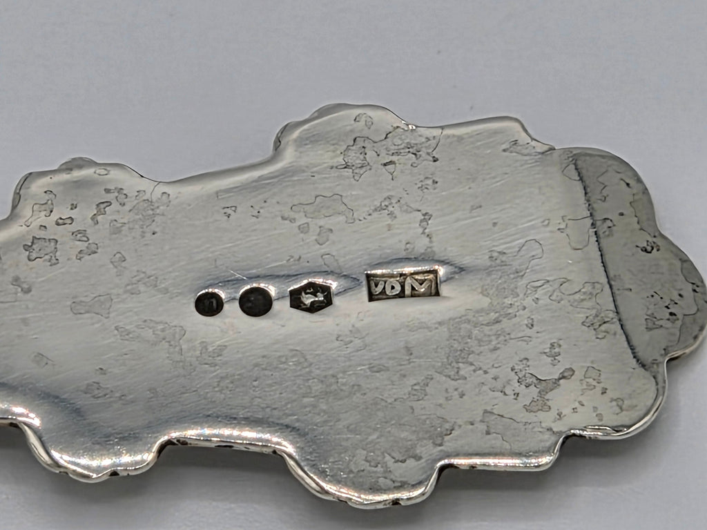 Antieke Zilveren Suikerschep – Model Kolenschop met Getordeerde Steel – J.H. van der Meulen (Joure)